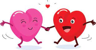Two Happy Heart Character In Love Stock Illustration - Download Image Now -  Dancing, Heart Shape, Valentine's Day - Holiday - iStock